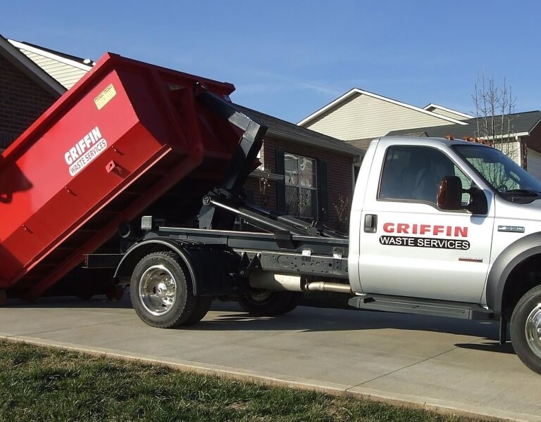 Truck from Griffin Waste Services.