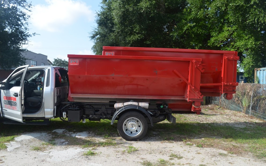 Commercial Dumpster from Griffin Waste Services in Dunedin, FL.