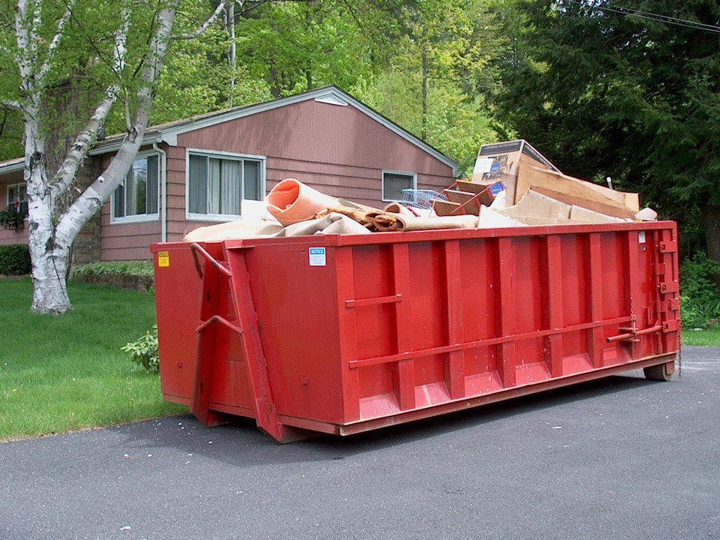 Yard waste dumpster rental in Brandon, FL.